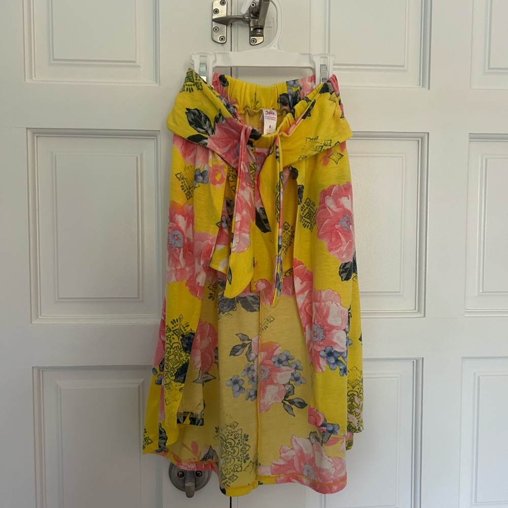 Girls Yellow Long Skirt